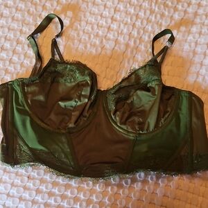 Auden Deep Green Lace Bra